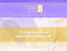 Tablet Screenshot of cosmeticlaserstudio.com